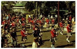 Dunedin High School Highlanders Band Tarpon Springs, Florida Parade Postcard - £5.38 GBP