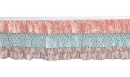 Bacati Paisley Floral 100 % Cotton Percale Crib Toddler Bed Ruffle Skirt... - £25.57 GBP