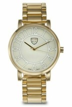 NEW Picard &amp; Cie 1434 Women&#39;s Camilla Coll. White Hour Markers Yellow Gold Watch - £25.87 GBP