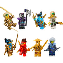 8Pcs Ninja Minifigures Ras Zane Julien Lloyd Kai Nya Mister Wu Mini Bloc... - $31.46 CAD