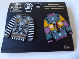Disney Trading Pins Nightmare Before Christmas Holiday Sweater Enamel Pin Set - £22.01 GBP