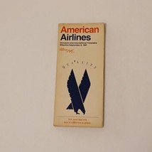 American Airlines Domestic &amp; International Timetable Effective September 8, 1987 - £5.94 GBP