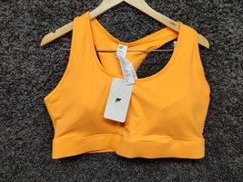 NWT Fabletics Sports Bra Women Orange Wireless 3X Mila Medium Impact - £18.30 GBP