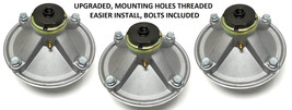 3 Complete Upgraded Spindles for Toro 117-1192 Shaft 88-4510 Housing &amp; B... - $89.05