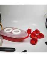 Vintage 1980s TUPPERTOY Tupperware RED CANOE Boat With Extra Pieces - $23.93 CAD