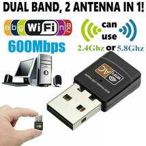 10 X LOT AC600 Mbps Dual Band 2.4/5Ghz Wireless USB Mini WiFi Network 802.11 - £69.85 GBP