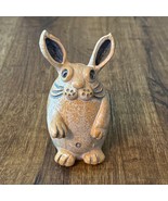 Clay Rabbit Art Pottery Handmade Whimsical Figurine - $461.34 MXN