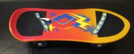 Build A Bear Red Gold Orange &amp; Blue Skateboard - $9.25