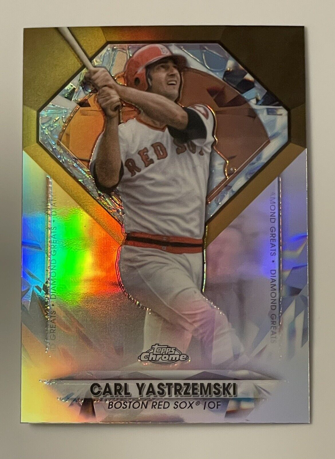 2022 Topps Chrome Carl Yastrzemski Refractor Red Sox HOF - Diamond Greats #DGC-7 Item image 2