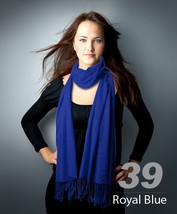 Nollia Solid Pashmina Shawl & Wrap Scarf With Tassels On Both Ends (10-Piece) image 13