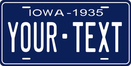 Iowa 1935 License Plate Personalized Custom Auto Bike Motorcycle Moped Key Tag - £8.64 GBP+