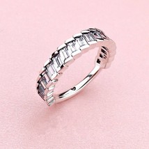 925 Sterling Silver Glacial Beauty Clear CZ Ring For Women - £14.36 GBP