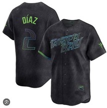 Yandi Diaz #2 Rays Youth Black Art City Connect Replica Jersey - $39.99