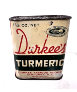 Durkee's Famous Foods Turmeric Spice Tin Elmhurst NY 1 1/2 oz - $13.37