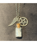 SUPERNATURAL Protection NECKLACE ☆ Glass Bottle of Salt ☆ Dean &amp; Sam Win... - $205.73 MXN