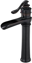 Bwe Bathroom Sink Faucet Waterfall Vessel Sink Faucet Singe Hole Oil Rubbed - $85.99