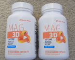 Lot of (2) MAG 3D Daytime Salt Wrap Muscle Relief 90 Vegetarian Capsules - £23.77 GBP