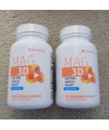 Lot of (2) MAG 3D Daytime Salt Wrap Muscle Relief 90 Vegetarian Capsules - £23.63 GBP