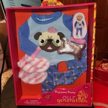 NEW Our Generation Pajama Outfit for 18&quot; Dolls  Pug-Jama Party set - $16.63
