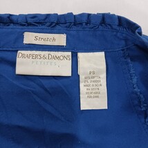 Draper's & Damon's Petite RN#105378 Womens Blue Full Zip Jacket Size PS Chest 38 image 3