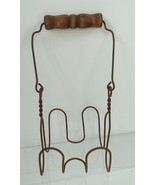 Vintage Wire Candle Holder with Wooden Handle - Holder Only - £11.45 GBP