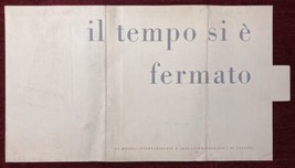 Movie Brochure Il tempo si e fermato Ermanno Olmi 1959 Vintage - £27.38 GBP