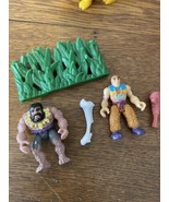 Fisher Price Imaginext Figures Lot Skeleton Cavemen Dinosaur Weapons fossil - $29.65