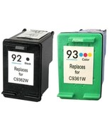 Compatible with HP 92 Black (C9362W) and HP 93 Color (C9361W) Rem. Ink C... - $17.28