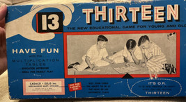Thirteen 13 Board Game Cadaco Ellis Educational Game Vintage 1955 99% Co... - £15.85 GBP