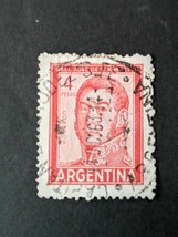 1962 Argentina José Francisco de San Martín (1778-1850) 4 Peso Postmark ... - $1.50