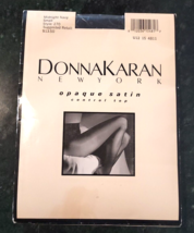 Donna Karan Opaque Satin Hosiery Control Top Pantyhose SMALL Navy Style 270 NEW - £6.33 GBP
