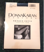 Donna Karan Opaque Satin Hosiery Control Top Pantyhose SMALL Navy Style ... - £5.91 GBP