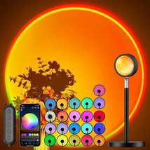 Sunset Lamp Projector with APP Control, Multicolor Changing Projection Lamp Led - £19.77 GBP