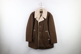 Vintage 70s Streetwear Mens 40 Short Fleece Lined Rancher Jacket Coat Br... - $69.25
