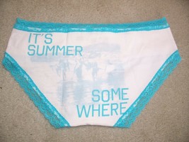 New American Eagle Aerie S/P Aqua It&#39;s Summer Somewhere Lace Boybrief Panties - £7.77 GBP