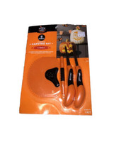 Pumpkin Carving Kit 4 Tools - 8 Stencils - Hyde &amp; EEK! NWT - £4.61 GBP