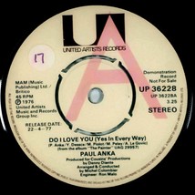 Paul Anka - Do I Love You (Yes In Every Way) / I&#39;ll ... [7&quot; 45 Promo] UK Import - £18.00 GBP