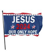 YISIDAI Jesus 3x5 Double Sided Christian Faith Outdoor Yard Banner Flag - $174.52 MXN