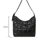  padded grid shoulder armpit bag portable travel solid color large capacity zipper thumb155 crop