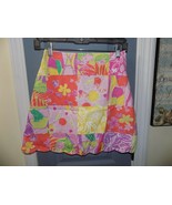 Lilly Pulitzer Vintage Chef&#39;s Blend Patchwork Lined Skirt Size 12 Girl&#39;s... - $699.45 MXN
