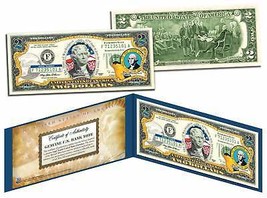 WASHINGTON $2 Statehood WA State Two-Dollar U.S. Bill *Legal Tender* with Folio - £10.27 GBP