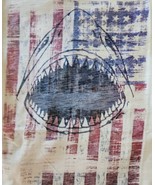 BEACHCOMBERS ~ Youth Size Medium (M) ~ Patriotic Shark ~ 100% Cotton T-S... - £11.98 GBP