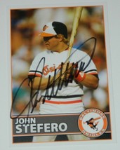 Baltimore Orioles Autographed John Stefero Signed Baseball Postcard - £2.38 GBP