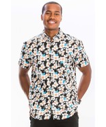 Mens Print Hawaiian Button Down Shirt - €16,38 EUR