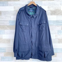 POLO Ralph Lauren Paratroop Utility Jacket Blue Zip Plaid Lined Men 6XB ... - $158.39