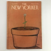 The New Yorker Magazine April 4 1977 Flower Pot by Robert Tallon No Label - £22.85 GBP