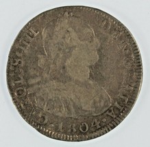 1804-PTS PJ 4 Reales Silver Coin King Charles III Potosi Bolivia Mint - $173.24