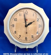 Vintage Mcm General Electric Wall Clock Model 2F02 Made In Usa - Works Perfect! - £39.50 GBP