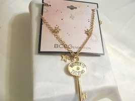 BCBGeneration Crystal Key Pendant Necklace &amp; Stud Earrings Set C450 $28 - £9.78 GBP