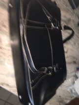 Black Leather Laptop Bag - £30.43 GBP